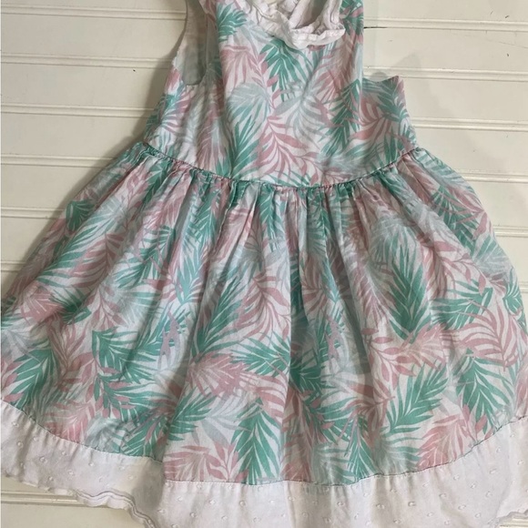 Tommy Bahama Kids Toddler Girls Tropical Palm Leaves Sun Dress Size 3T - Picture 3 of 12